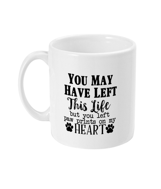  Paw Prints On My Heart Photo Mug by Free Spirit Accessories sold by Free Spirit Accessories